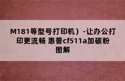 惠普CF511A硒鼓（适用M154/M180/M181等型号打印机）-让办公打印更流畅 惠普cf511a加碳粉图解